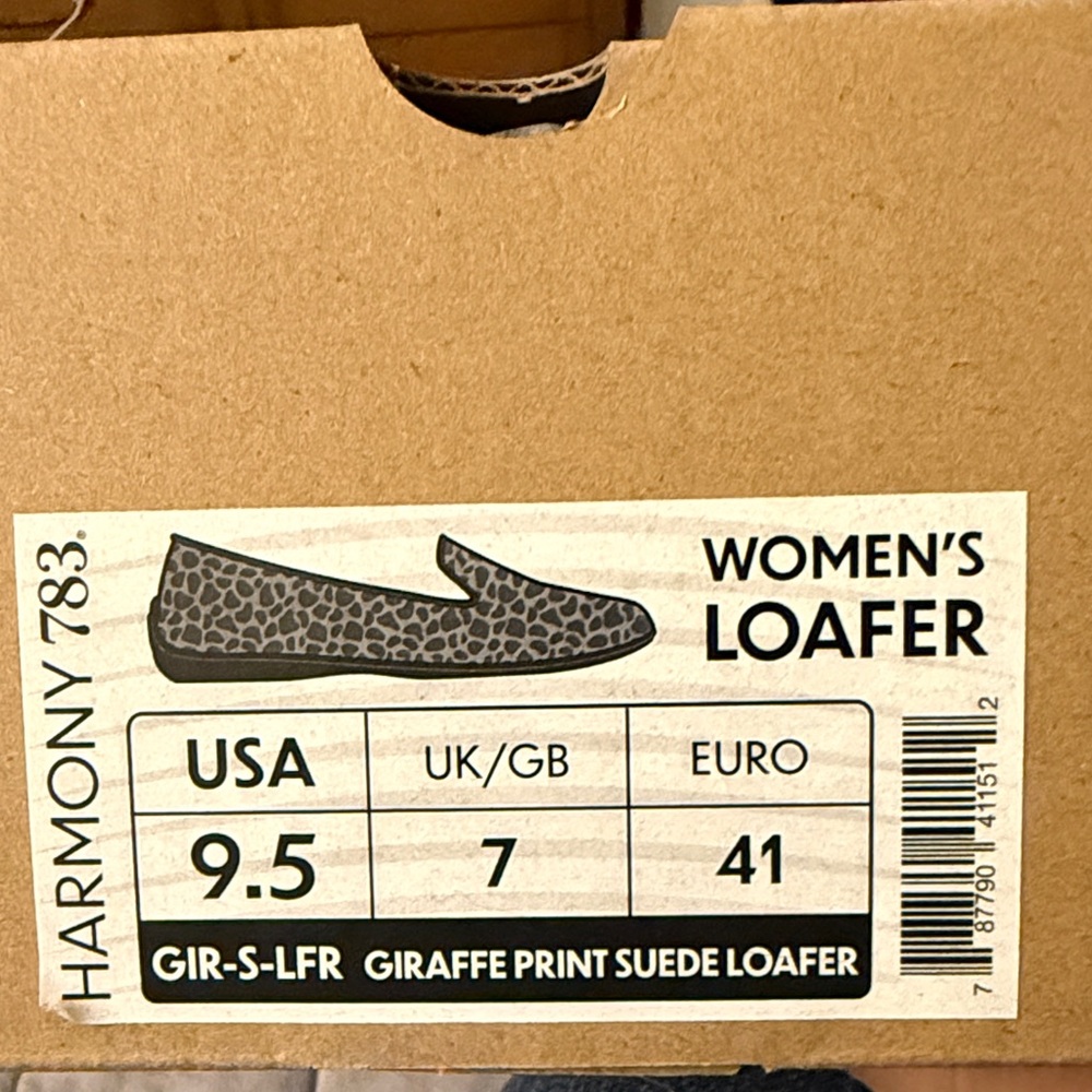 Harmony 783 Giraffe Print Loafers - Picture 2 of 2